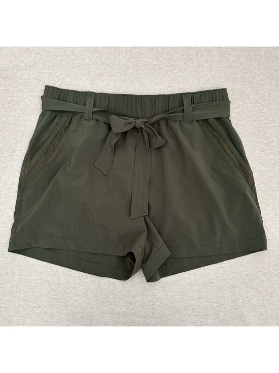 Eddie Bauer Pants - Eddie Bauer Sport Women's  Size L US Green High Rise Elastic Waist Shorts